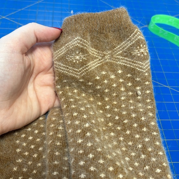 Fuzzy Tan Knee High Socks FREE WHEN BUNDLED - Picture 2 of 2